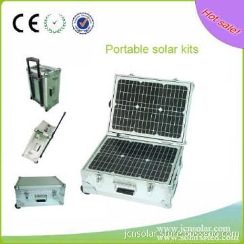 green portable solar system with suitcase supplier